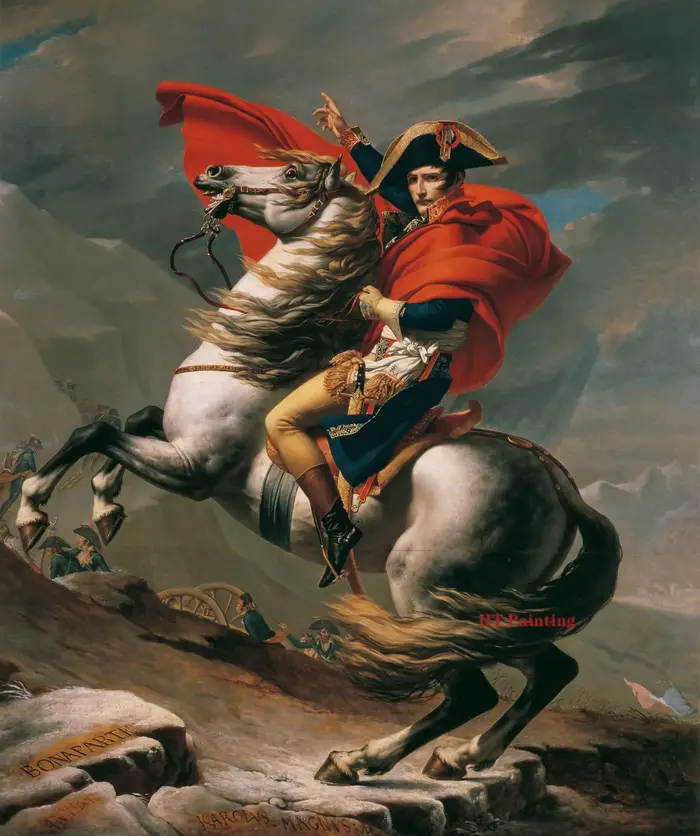 Art mural de couronnement Napoléon Bonaparte classique vintage, affiche imprimée sur toile, adaptée 
