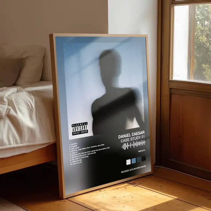 Autocollant mural en papier imperméable Daniel Caesar