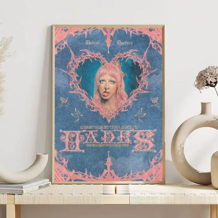 Affiche décorative de la chanteuse Melanie Martinez Hades 2026, autocollant mural pour chambre à cou