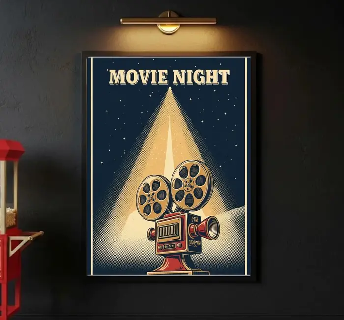 Ensemble d'affiches de film Vintage, photographie de pop-corn, peinture sur toile de cinéma, décorat