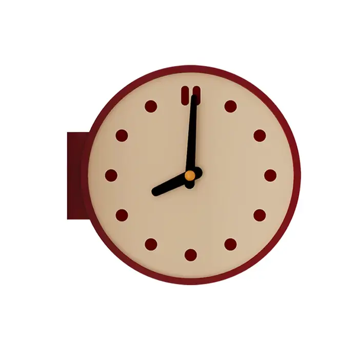 Horloge murale d'angle