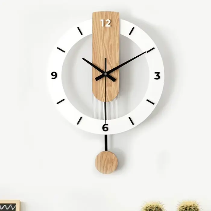 Horloge murale de luxe minimaliste