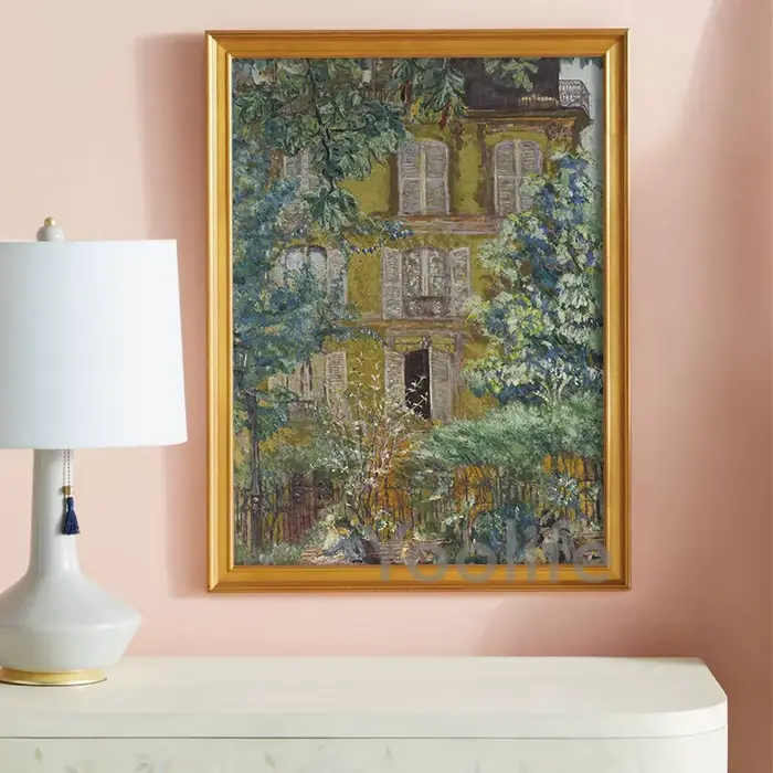 Affiche sur toile de peinture à l'huile vintage pour jardin d'été