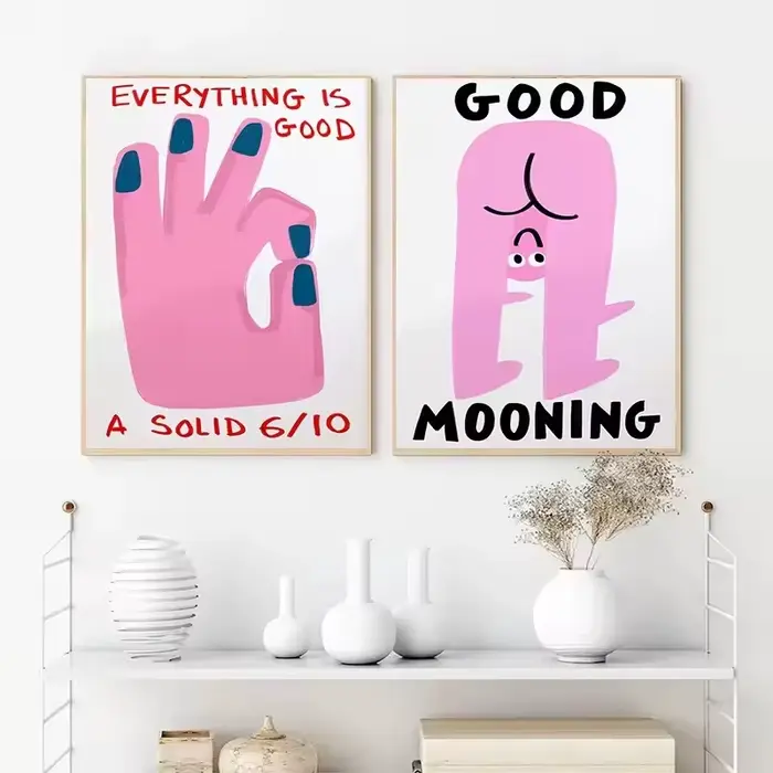 Slogan humoristique, imprimés de dessins animés