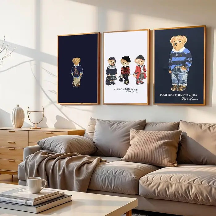 Affiche imprimée à la mode R-ralph B-Bears