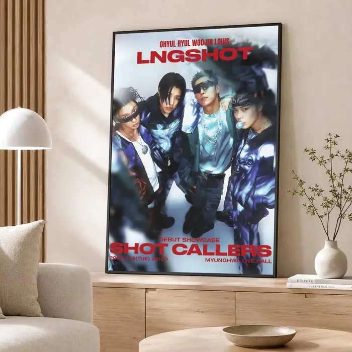 Affiche autocollante murale de marque LNGSHOT