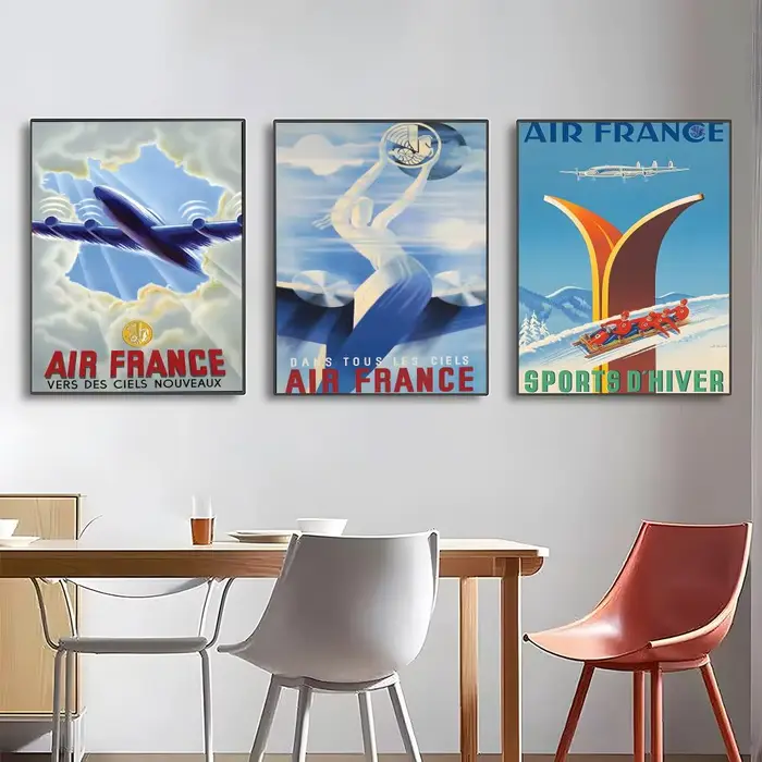 Affiche de voyage vintage Air France