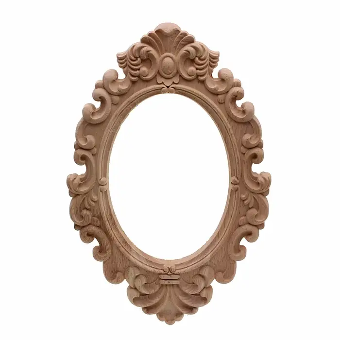 Cadre Photo artisanat en bois tranches de bûches disques cercle découpé grand décor