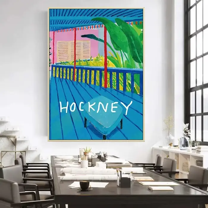Affiches sur toile d'exposition de David Hockney