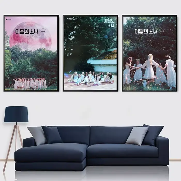 Affiche populaire célèbre coréenne Kpop Band l-loonas