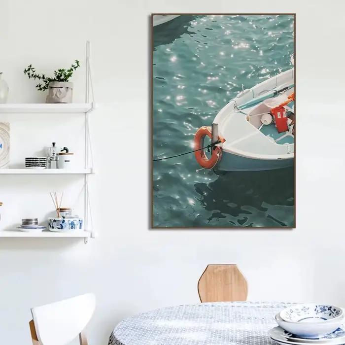 Affiche de photographie de la côte Amalfi de Village italien