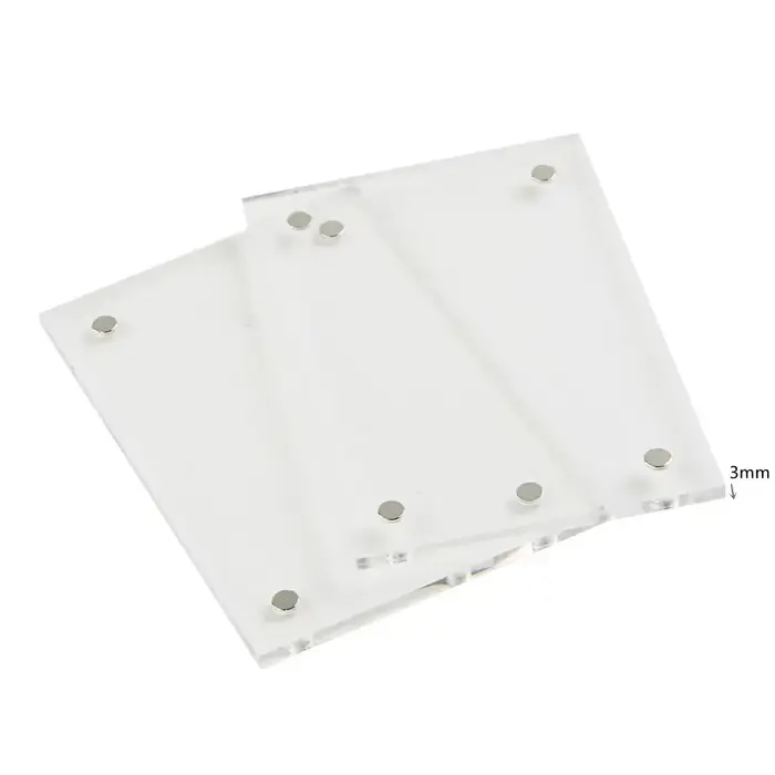1 Pc cadre Photo Transparent acrylique cadre d'affichage magnétique affiche présentoir 3/5mm pour ch