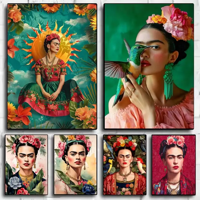 Affiche de l'artiste célèbre F-Frida Kahlo