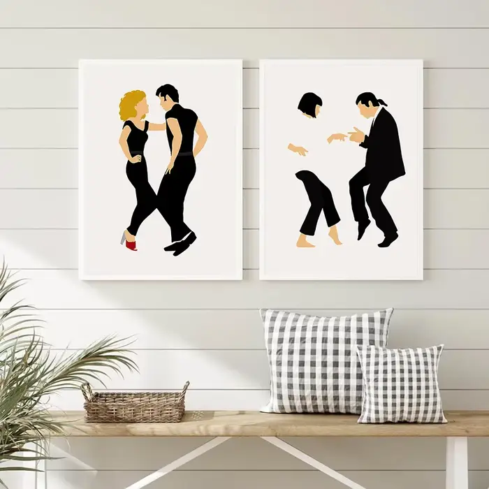 Peinture sur toile de phtaline sale abstraite nordique