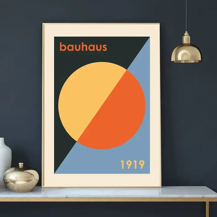 Impression sur toile abstraite Bauhaus