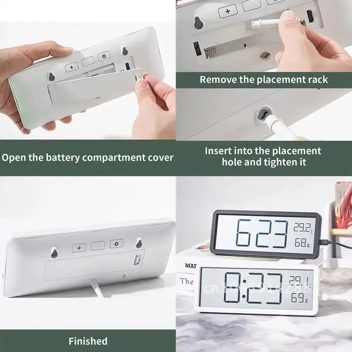Horloge murale LED, horloges numériques simples