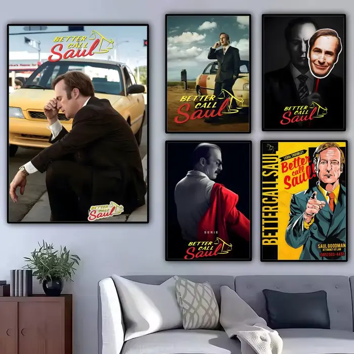Affiche sur toile de peinture et de calligraphie TV B-Better Call S-Saul