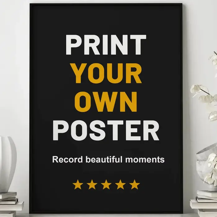 1 toile personnalisée avec impression d'affiche – Art mural DIY personnalisé