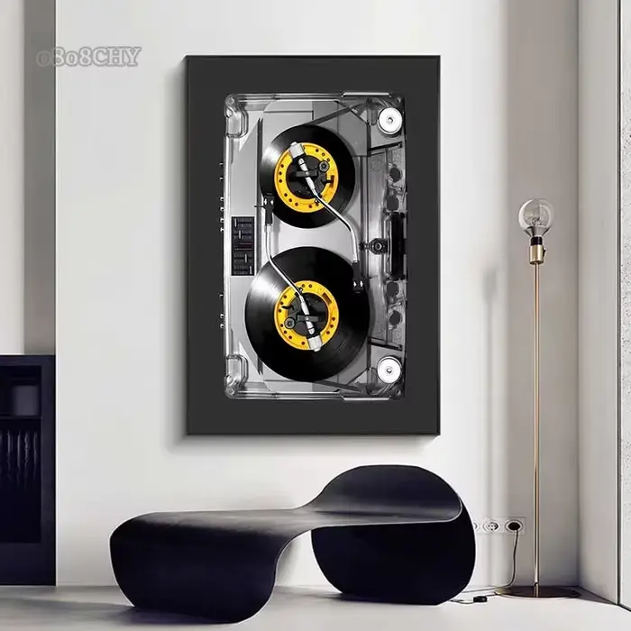 Cassette DJ platine toile affiches Unique mode impression mur Art peintures Graffiti vinyle