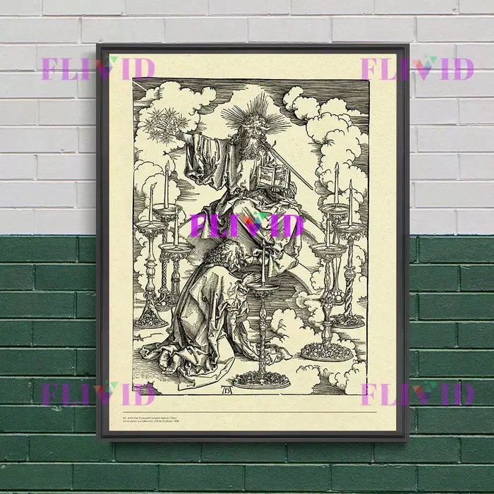 Peinture sur toile d'art mural vintage, Bible Gospel, strations uchicides, Adam et Eve expulsés du p