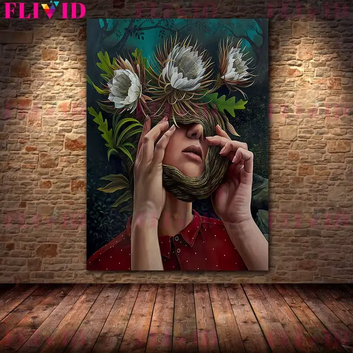 Peinture sur toile d'art mural vintage