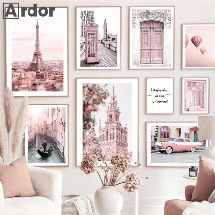 Peinture sur toile d'art de tour de Paris