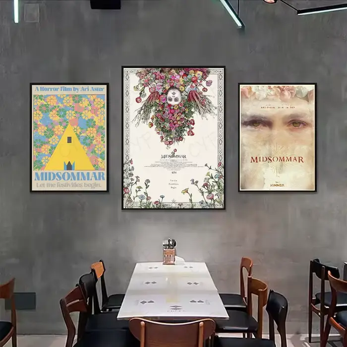 M-midsommar film d'horreur tv affiche HD art collant mur étanche maison salon chambre bar décoration esthétique