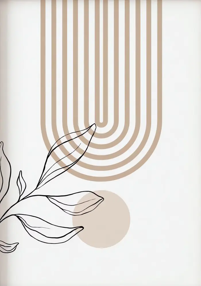Impressions murales neutres sans cadre pour la décoration intérieure moderne et minimaliste, affiche