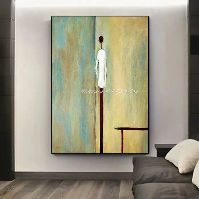 Mintura, peinture à l'huile sur toile de figures abstraites peintes à la main