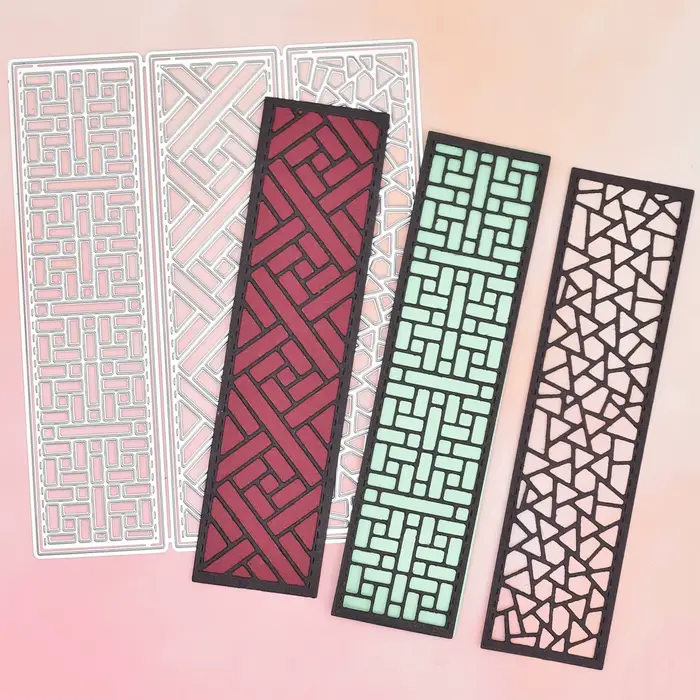 Matrices de cadre de fond rectangulaire, 1 pièce, pour bricolage, Scrapbooking, Album, carte cadeau, fabrication artisanale en papier