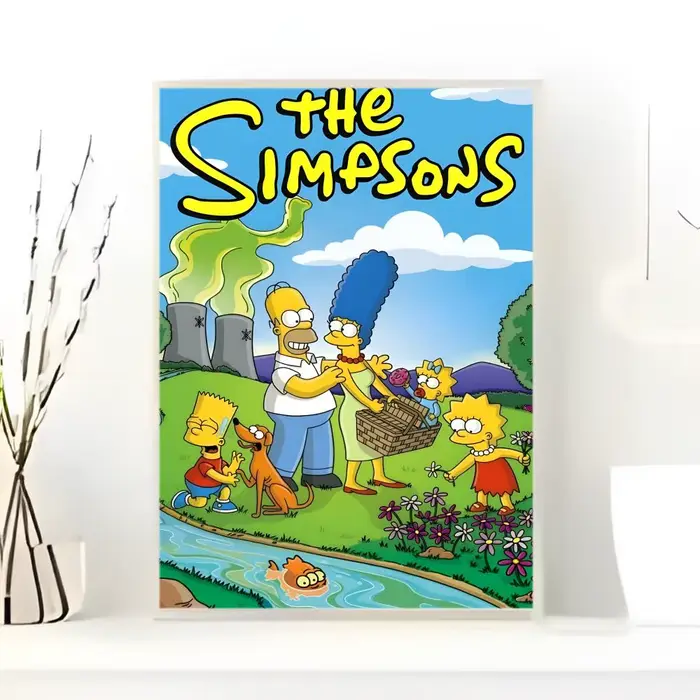 Affiche autocollante de dessin animé classique T-The S-Simpsons
