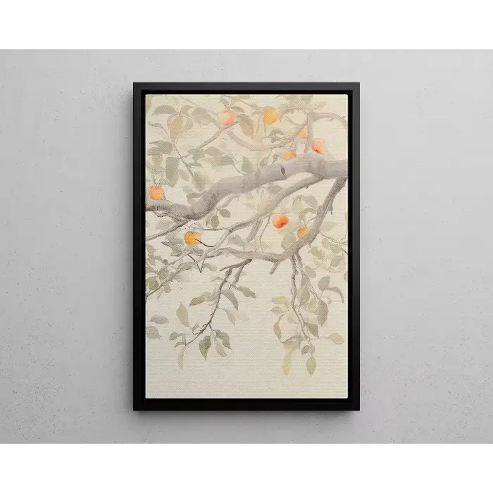 Lot de 3 affiches murales vintage avec branches de pommier
