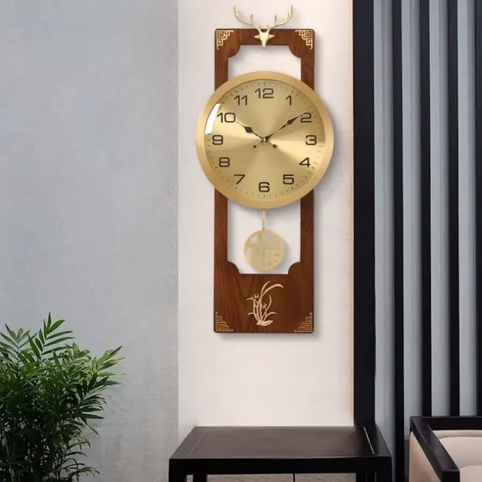 Horloge murale Design Restaurant classique luxe rond Art