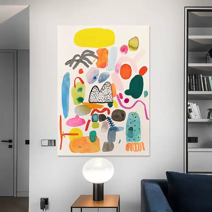 Image d'art mural sur toile faite à la main pour la décoration de la maison