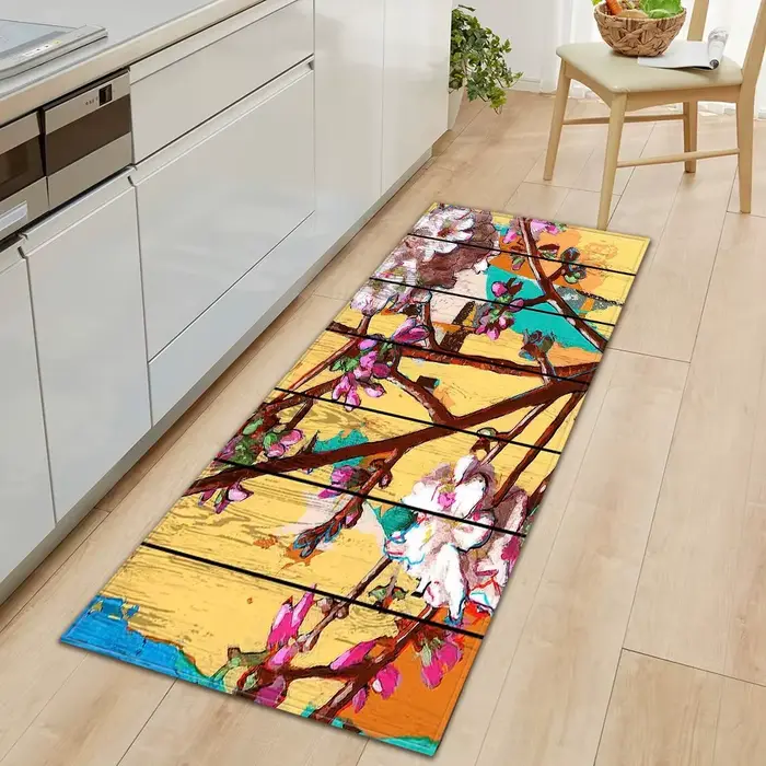 Motif de peinture murale en bois