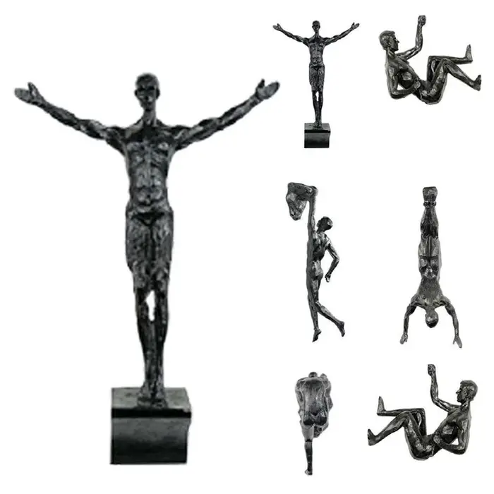 Arrampicata athlète homme Art sport tenture murale ornements maison figurines Miniatures escalade ho