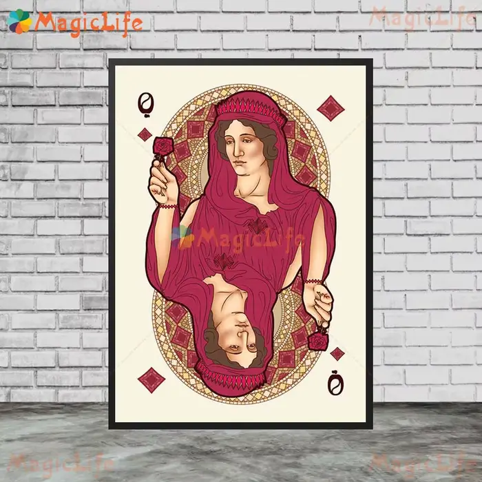 Reine roi nouvelles cartes à jouer Vintage Poker mur Art toile peinture décor à la maison photos murales pour salon affiches sans cadre