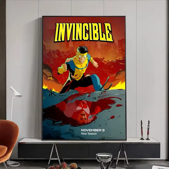 Affiche murale autocollante imperméable HD, décoration de chambre à coucher et de Bar, affiche Anime
