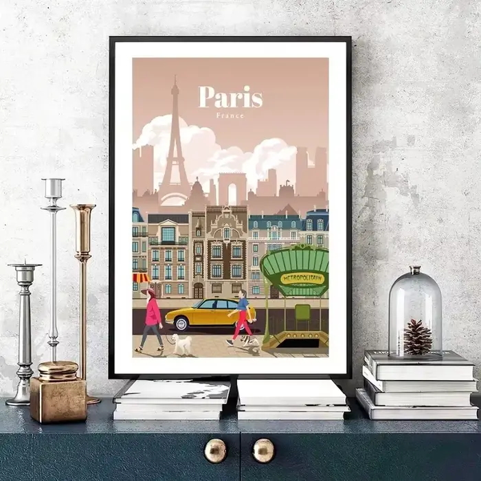 Toile murale de ville de belgique française