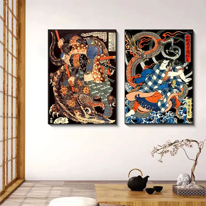 Affiche vintage Ukiyo-e