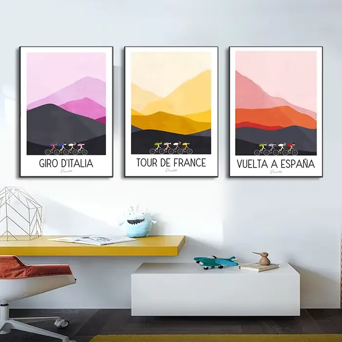Affiche De vélo De montagne française