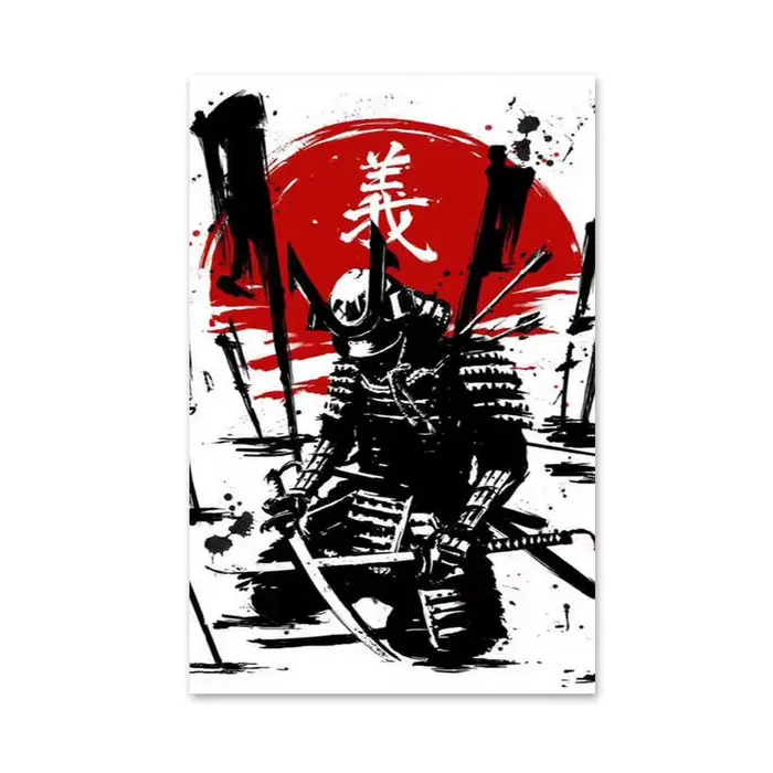 Peinture à l'encre japonaise Duel samouraï, peintures sur toile, affiches et imprimés de paysages, i