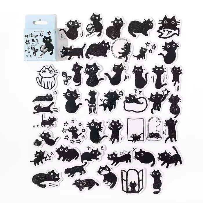 45 pièces/lot – Lot de mini autocollants mignons pour carnet de notes
