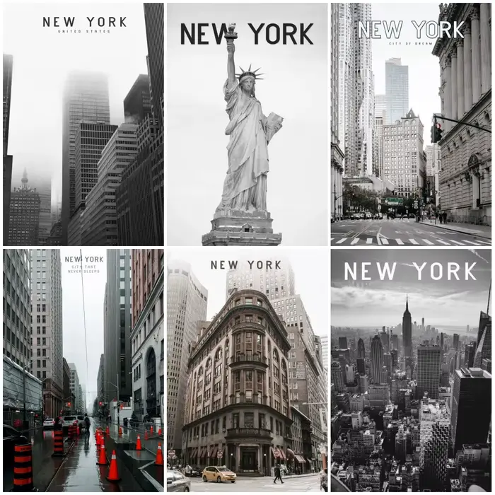 Peinture sur toile de la ville de New York