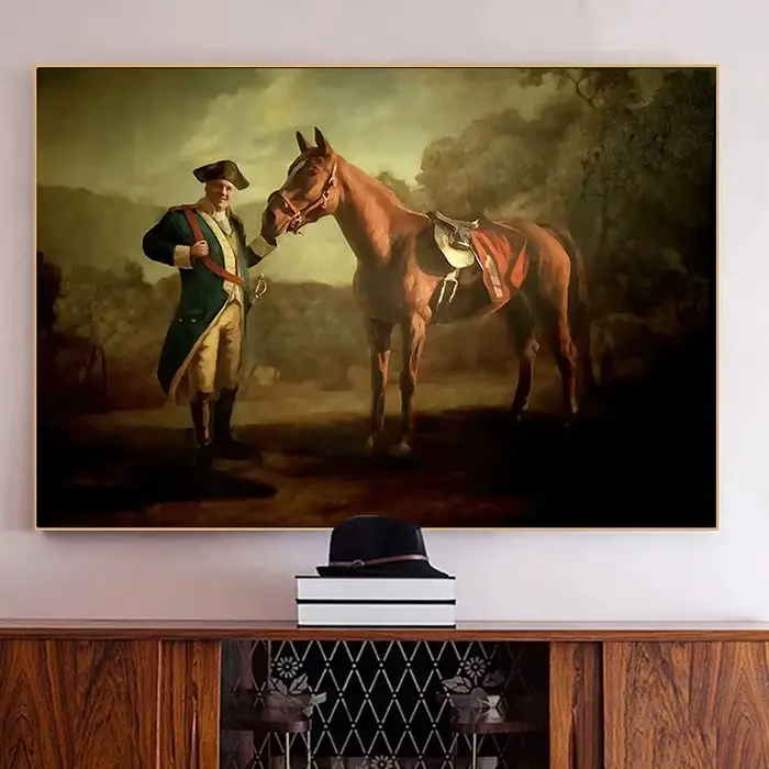 Peinture sur toile vintage Tony Soprano PieOMy Horse