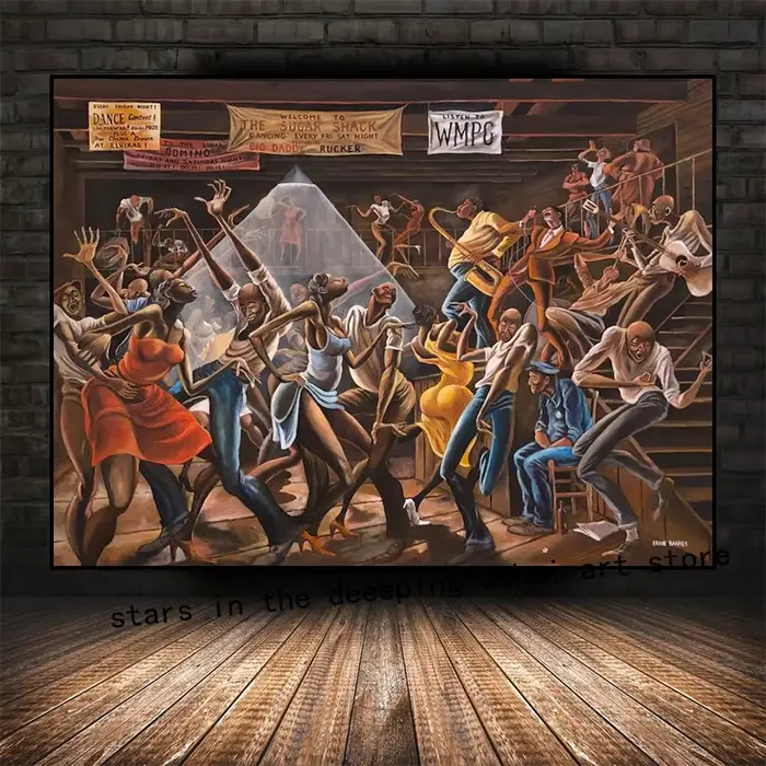 Affiche d'Art Abstrait Ernie Barnes Corne