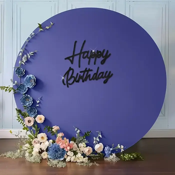 Autocollant Mural Miroir Acrylique Joyeux Anniversaire pour Décoration de Chambre