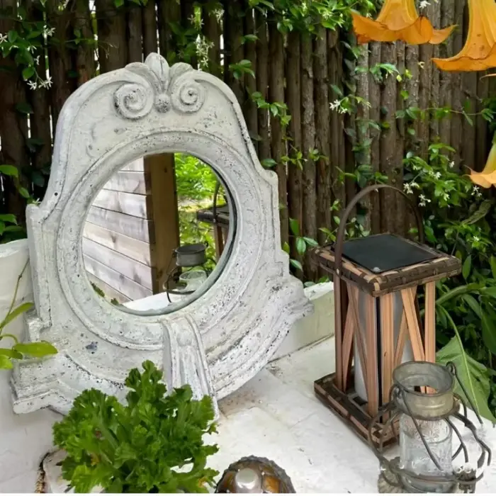 Miroir mural extérieur jardin et entrée décoratif suspendu Art Boho Style fond Accent pour chez l'habitant et miroirs décoratifs pour la maison