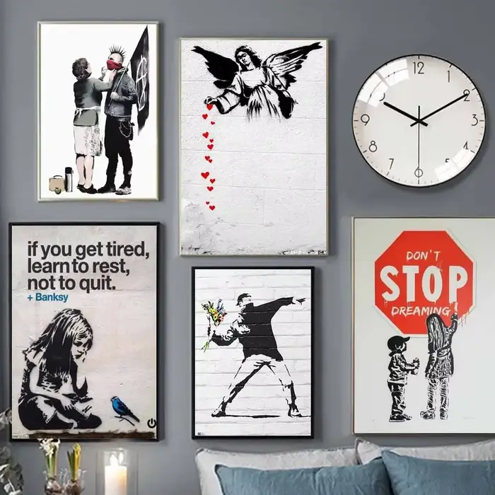 Affiche d'art graffiti de la culture urbaine