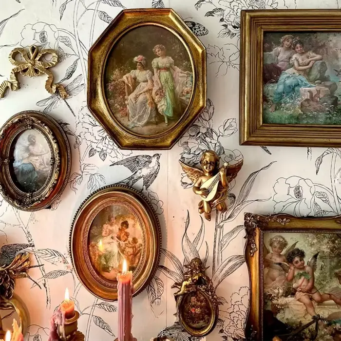 Vintage forêt style européen Relief vieilli cadre Photo maison et chez l'habitant décoration murale